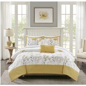5 Pieces FULL/QUEEN Harbor House Meadow 5 Piece Cotton Comforter Set